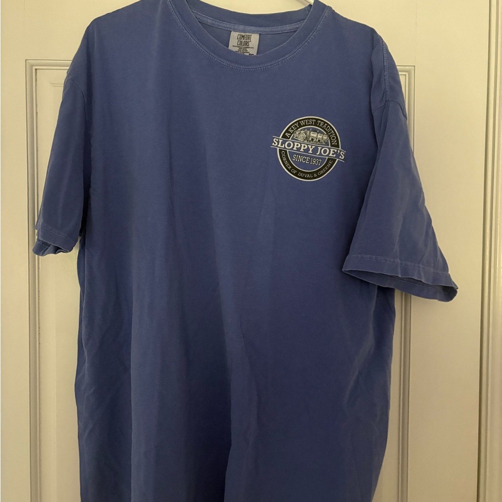 Sloppy Joes Key West T-Shirt Comfort Colors Blue Short Sleeve Tee